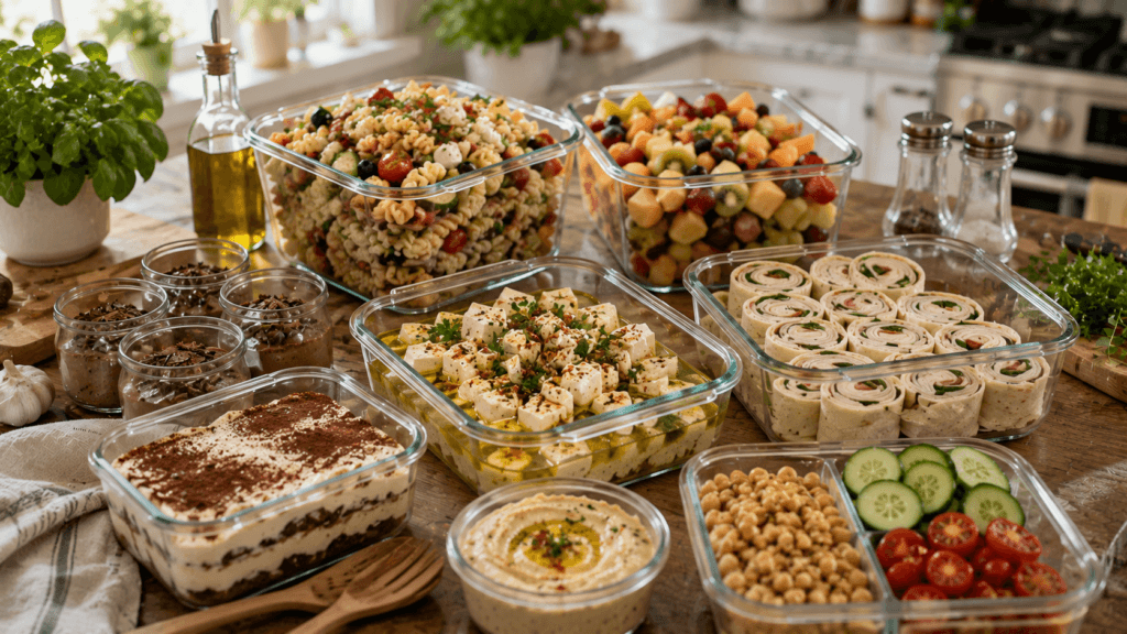 50+ Best Book Club Snacks: Easy Ideas You'll Love 5 Cozy kitchen buffet spread with fresh herbs